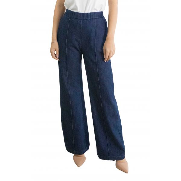 Jeans palazzo con elastico Marti